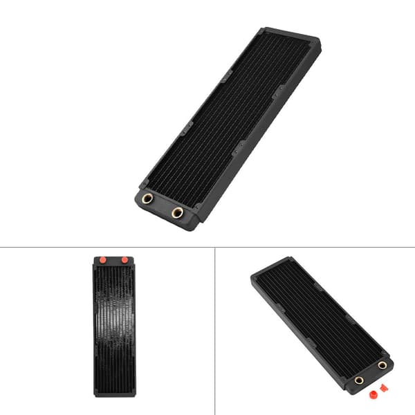 Koppar Radiator Kylfläns Dator Vattenkylning Flytande Värmeväxlare (360mm)