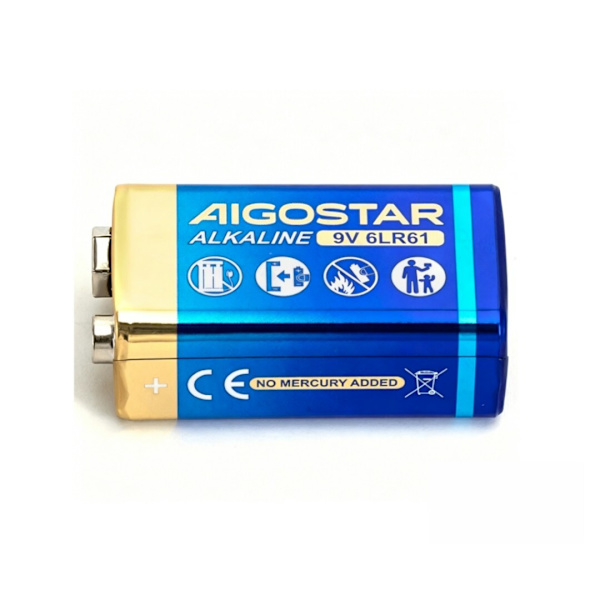 Alkalinebatteri 6LR61 9V