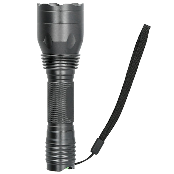 LED Taktisk Ficklampa Vattentät USB Uppladdningsbar Bärbar Utomhus Camping Cykling Grön