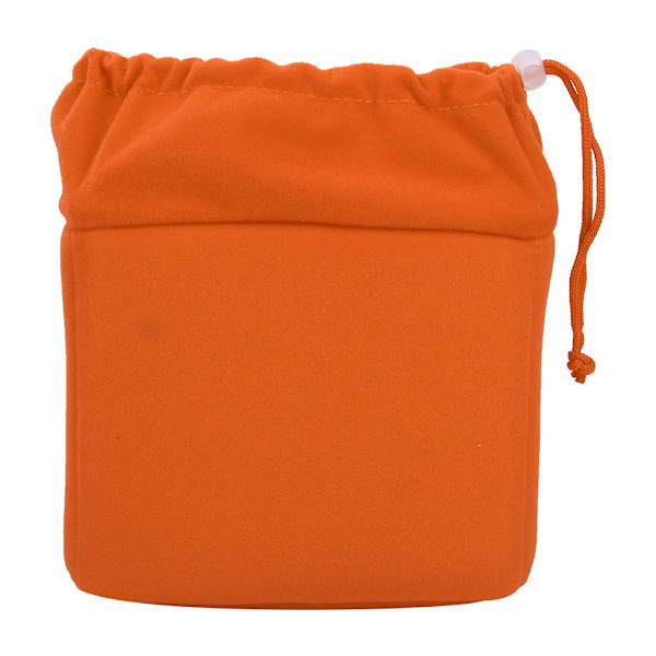 Vandtæt Stødsikker DSLR Kamera Linse Indsats Taske Polstret Etui Med Snøre (Orange)