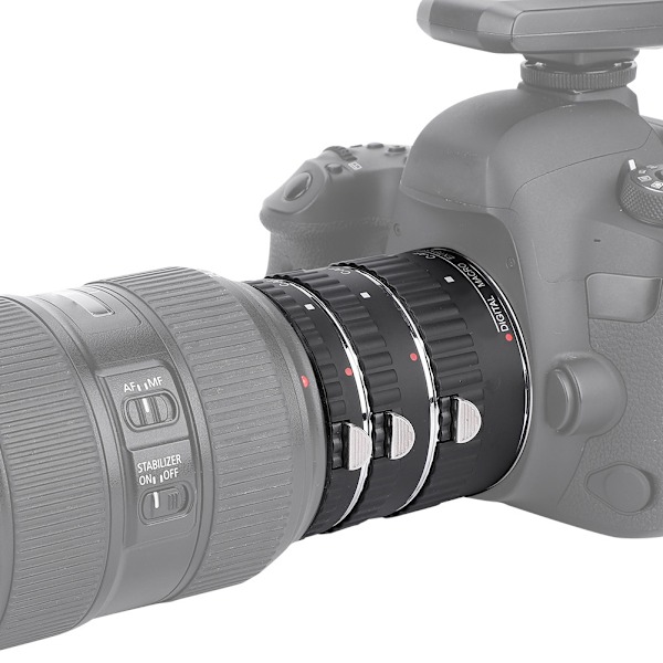 Meike Autofokuserande Makro Förlängningslins Adapter Tubringar Set för Canon EF S Mount DSLR(A)