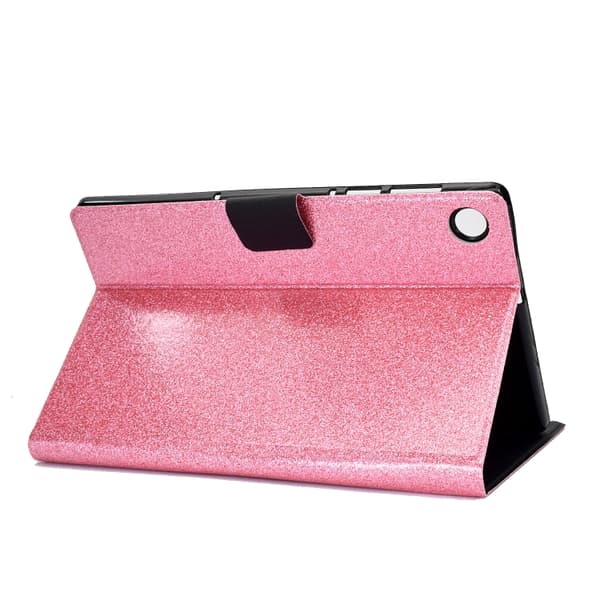 【03】Samsung Galaxy Tab A9 Glitter Läderfodral Rosa