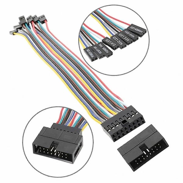8-polet panelomskifterkabeladapter Jumper til bundkortforbindelser