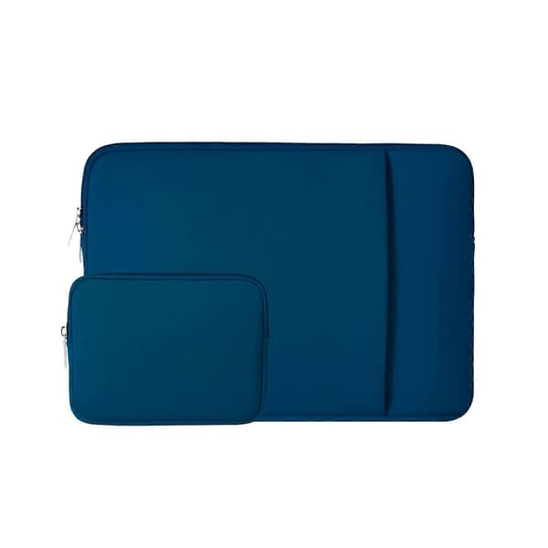 【03】15.6 inch Laptop Sleeve Protective Case with Zipper (Navy Blue)