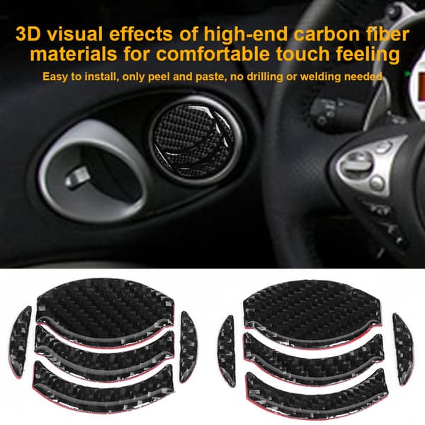 10 st/set Kolfiber Dörr Luftventil Trim Modifiering Passar Nissan 350z 2006-2009