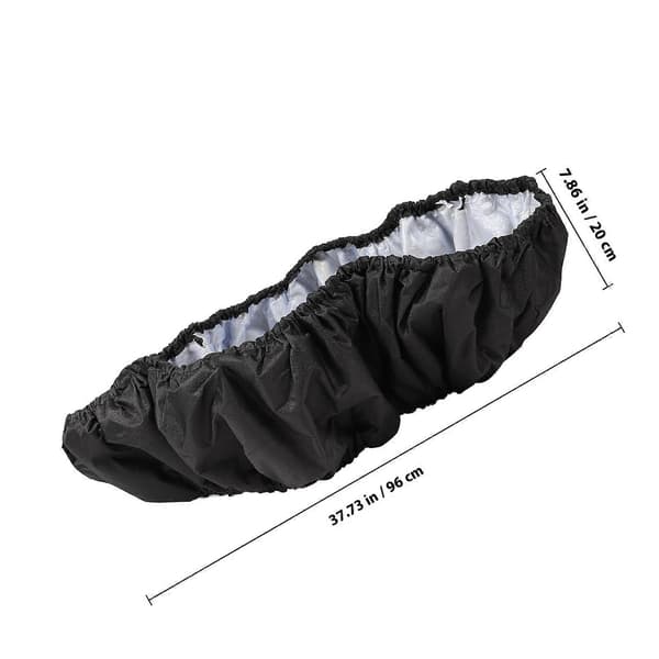 1 stk. 38 tommer trampolin svampebeskyttelse sikkerhedsrund trampolinbeskyttelse reservedele trampolintilbehør sort (diameter 96 cm)