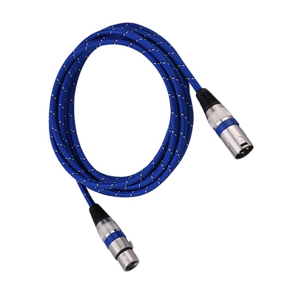 XLR Han til Hun Stik Balance 3-benet Mikrofon MIC Lydkabel 3 meter