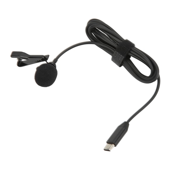 Typ C Lavalier Mikrofon Hifi Ljud Brusreducerande Clip On Slagmygga Rundstrålande Mikrofon för Insta360 ONE X2
