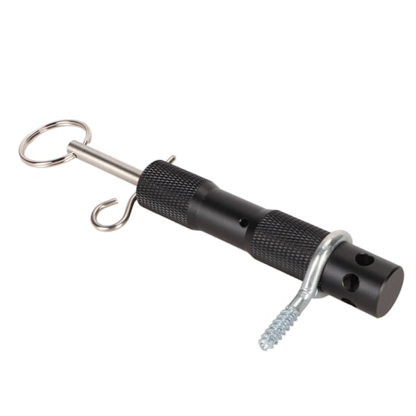 Perimeter Trip Alarm Metall Camping Trip Wire Alarm Enhet Tidig Varningssäkerhetssystem för Camping och Egendomssäkerhet Svart