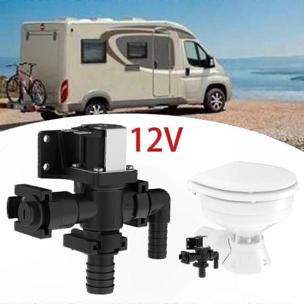 Marine toiletsifonafbrydersæt med magnetventil til autocampere og både 24v