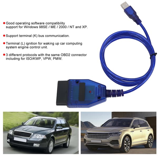 OBD2 USB-kabel Scanner för Seat Alhambra/Altea/Arosa/Cordoba