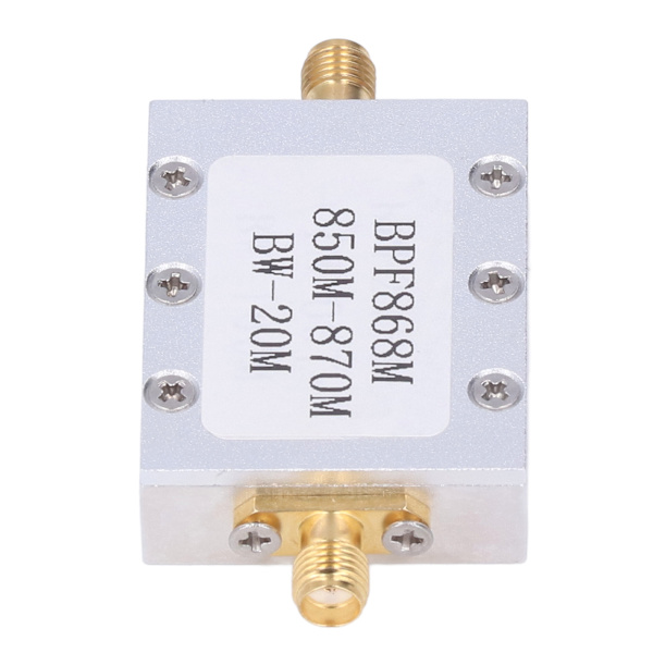 Båndpasfilter FM Broadcast SMA K Interface 850‑870MHz Elektronisk komponent BPF868M med kabinet