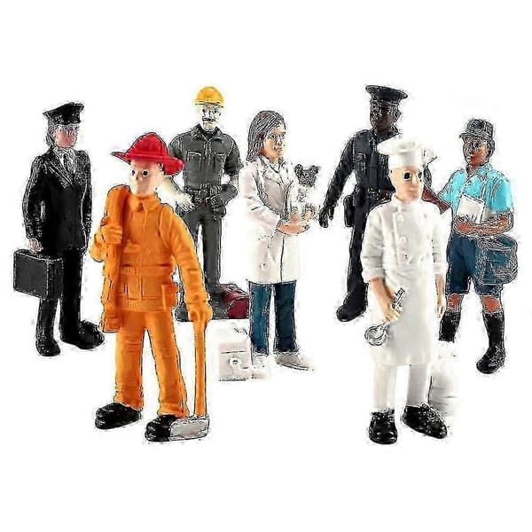 Sæt med simulerede sandbordsfigurer - Minikaraktermodeller til kreative udstillinger