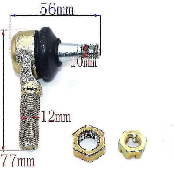 Passer til CF Moto Zforce 1000 800 500 X6 ATV M10 - M12 Styrestangsendesæt Styrespindel Kugleled