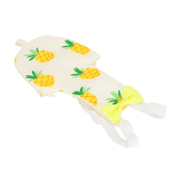 Sødt kæledyrsfugleble Vaskbart ble Urinbleer Flyvedragt til Mini ParrotM ananas