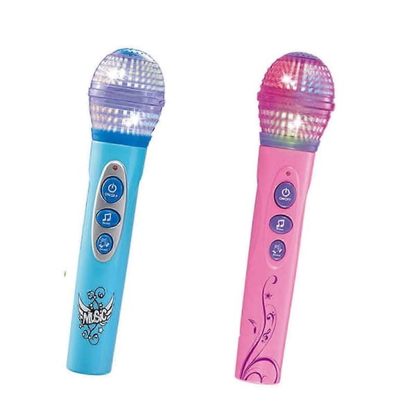 Børne Star Karaoke, Børnemikrofon, Bluetooth+10 Forudindlæste Børnerim, Pigelegetøj og Gave til 2-6 Årige Blå