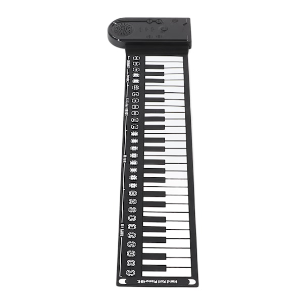 Handrullad Piano 49 Tangenter Portabelt Vikbart Elektriskt Keyboard Piano med Högtalare för Nybörjare Musikinstrument
