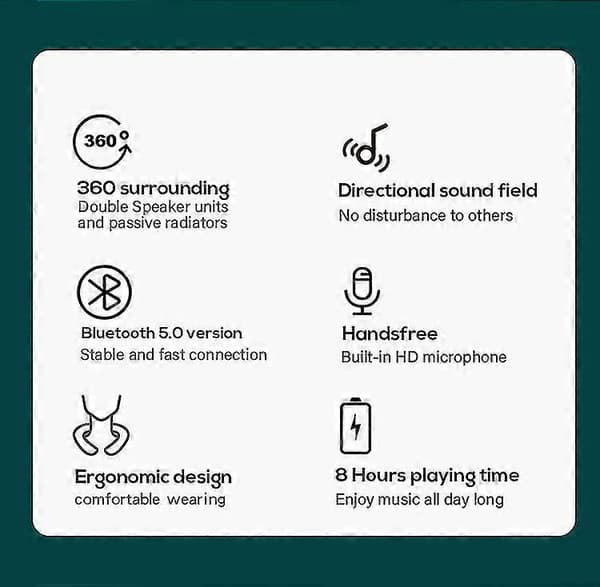 Niskapanta Bluetooth-kaiuttimet, 3D-stereosoundi langaton kaiutin ulko-/kotikäyttöön