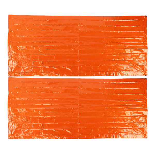 2st/Set PE Aluminiumfilm Nödsovsäck Vattentät Termisk Sovsäck för Camping
