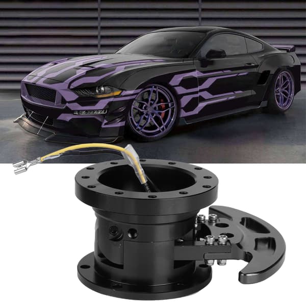 Tilt Vält Racing Ratt Snabbkopplingsnav Kit Avtagbar Adapter Svart
