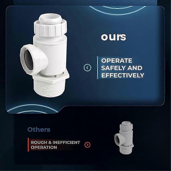 Universal poolrenserkobling til 360-graders robotpoolrensere White