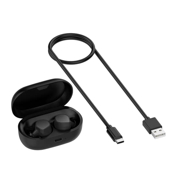 Opladningsetui kompatibelt med Jabra Elite 7 Pro - Sort