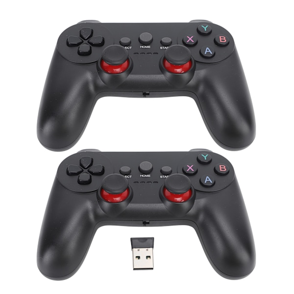 2.4G Trådløs Controller Sensitiv Kontrol Trådløs Spilcontroller med USB-modtager til TV Computer