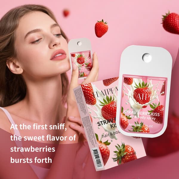 Dameparfume, Strawberry Kiss hår- og kropsduftspray, duft