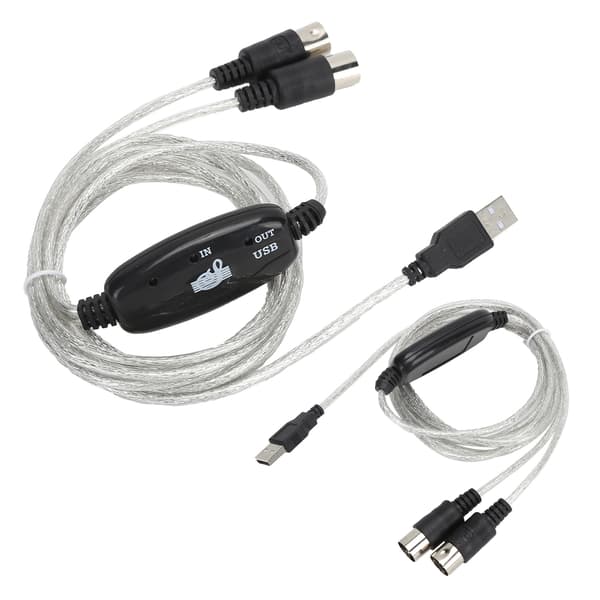 MIDI Kabel MIDI til USB Adapter Midi Konverter til XP / VISTA / OS X / Window7