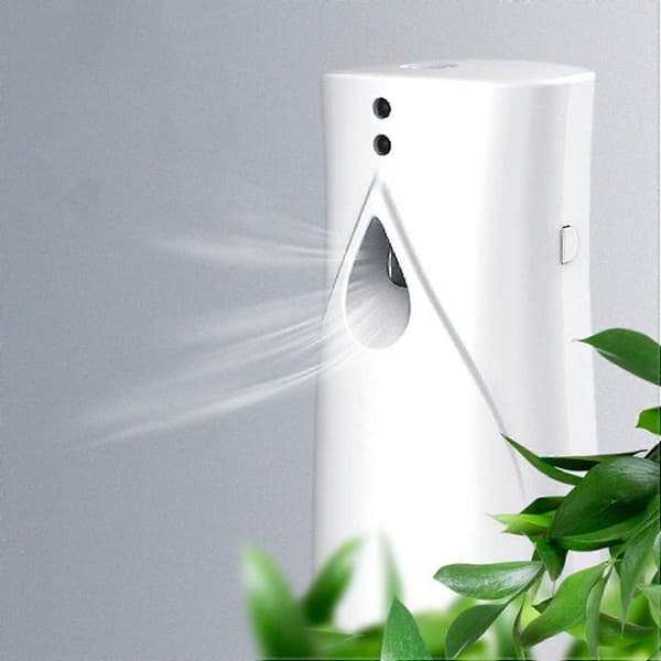 2-pack automatisk parfymdispenser, väggmonterad justerbar sprayintervallluftfräschare för hotellhemmakontor, ABS-material