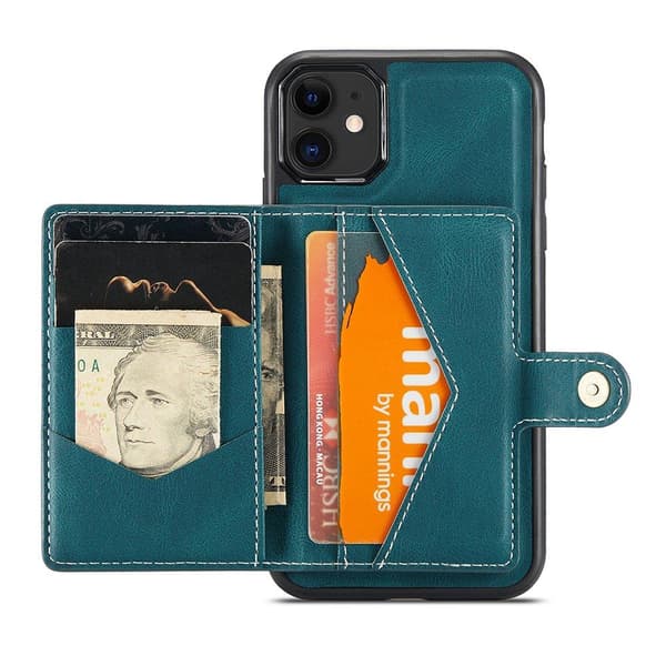 【03】Sleek Case with Card Slot - iPhone 12 Grön