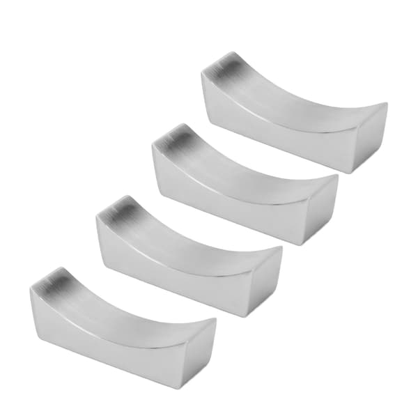 4 st Rostfritt Stål Chopstick Rest Båtform Chopstick Sked Kniv Gaffel Bestickhållare