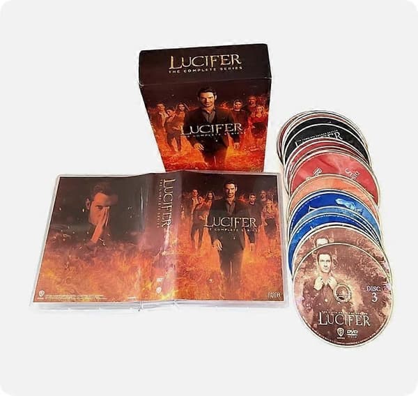 【03】Lucifer: The Complete Series Sæsoner 1-6 (DVD, 20-disk sæt) engelsk version