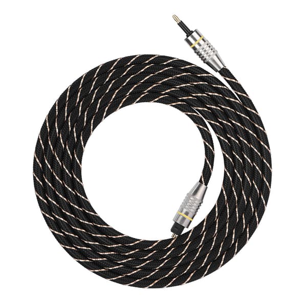Toslink til Mini Plug 3,5 mm optisk fiber digitalt lydkabel SPDIF forgyldt stik 2m