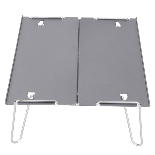 Picnic Foldebord Bærbart Aluminium Legering Udendørs Mini Bord til Camping Fiskeri Vandring Grå