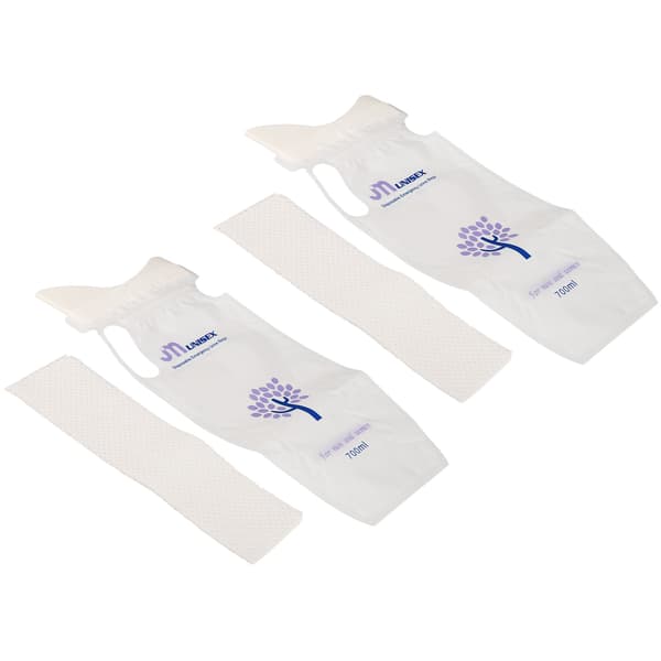 12 stk. 700ML Engangs urinposer Bærbare Effektiv Forsegling Foldbar Unisex Urinpose