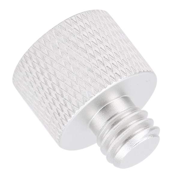 Mikrofonstativ Adapter 5/8 Tommer Hun til 3/8 Tommer Han Skruegevind Adapter til Mikrofonstativ Montering Sølv