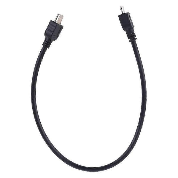 Micro USB 5-stifts B-hane till mini-USB 5-stifts hane dataadapterkonverteringskabel Musta