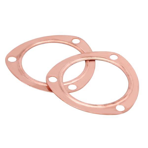 2st 3-tums Koppar Header Avgasgrenrör Packningar Återanvändbara för SBC BBC 302 350 454 383