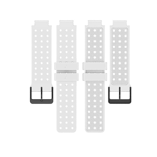 Rem til Garmin Approach S20 Monokrom Urrem til Garmin Approach S20 Silikone Erstatnings Mode Armbånd til Garmin -NBB white