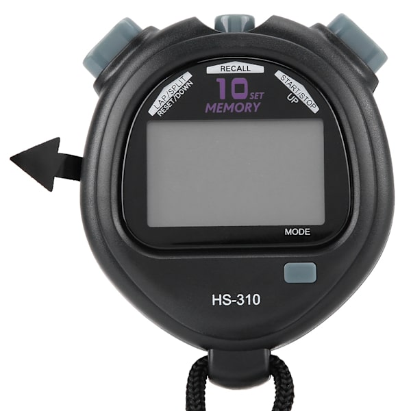 Multifunktionel Digital Display Timer Bærbar Elektronisk Stopur Timer Alarm Tæller (HS-310)