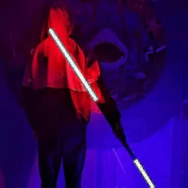 RGB lyssværd lasersværd med 7 farveskiftende tilstande og elektroniske FX lydeffekter til cosplay og samleobjekter Silver