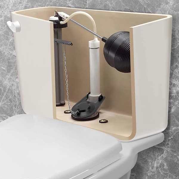 Universal reparationsafløb til ventilklapbeskyttelse toiletklapbeskyttelse badeværelsesvandbesparende hjemmeforsegling til tankring justerbar Monivärinen