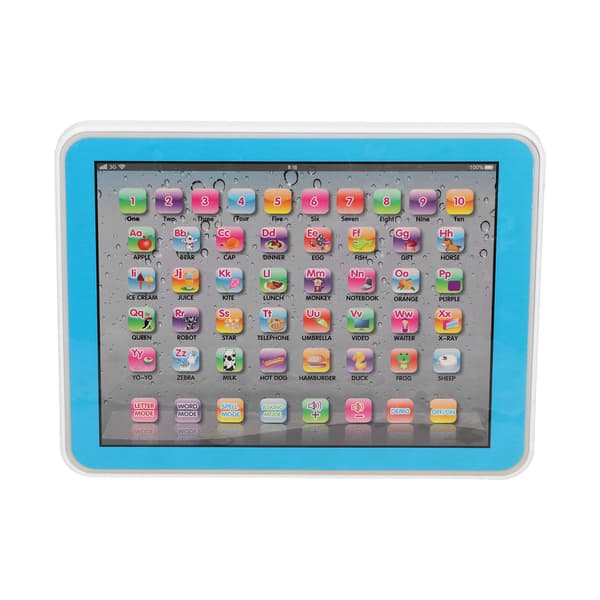 Barn Baby Tablet Pedagogiska Leksaker Elektronisk Maskin Tidig Inlärning Engelsk Studietablett Blå