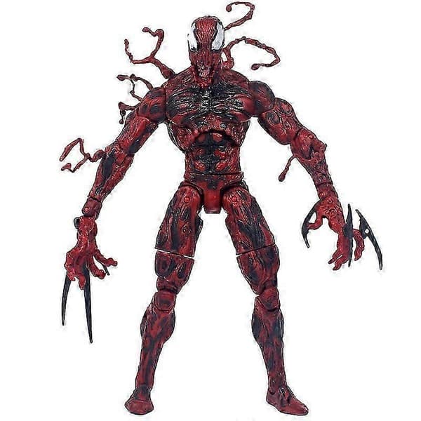 Venom 2 magisk Spider-Man Marvel heltepynt rød dukke håndlavet, samlefigur