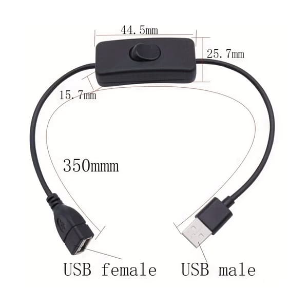 3 kpl, 303 USB-kytkin, USB-kytkinkaapeli LED-pöytävalaisimiin