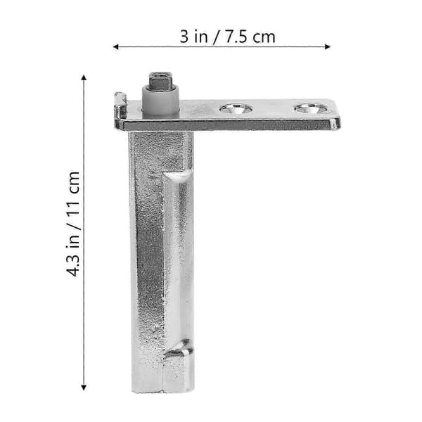 Fryserdør Drejehængsel Dele Zinklegering Hængsel til Fryser 6 Stk. Hopea 11.5x7.5cm