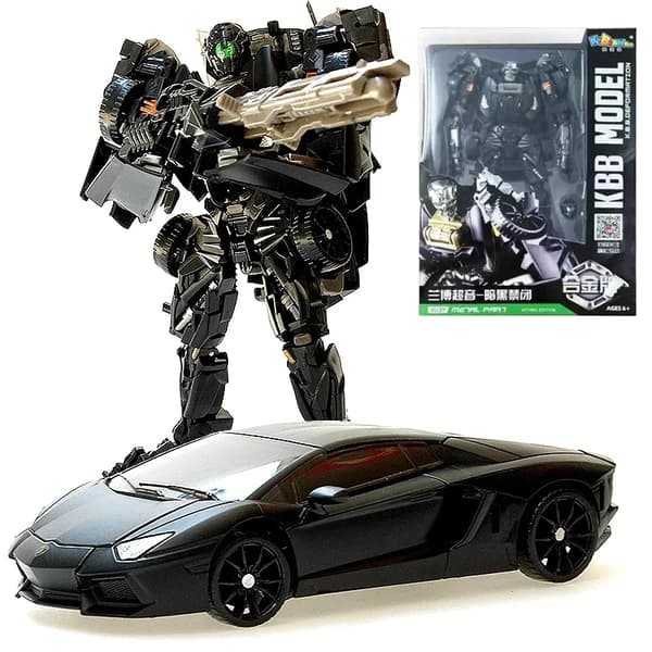 【03】Transformationsrobotlegetøj 4 Dark Lockdown Robotbilfigurer Filmversion Deformeret billegetøj Børnefødselsdagsgave Lockdown