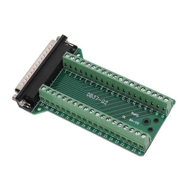 DB37 Breakout Connector Terminal Board Lige PCB Isoleret Anti-Interferens AC300VDB37‑G2 Han