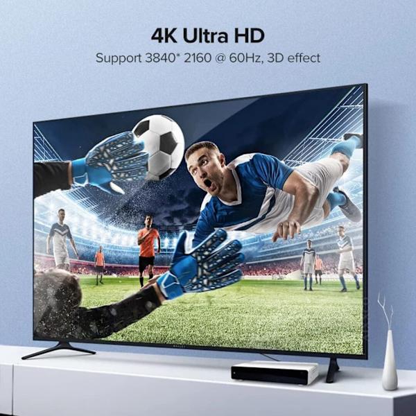 2 stk. Micro HDMI Han Mini HDMI Han til HDMI 1.4 Hun 90 Grader 2 i 1 Combo Adapter